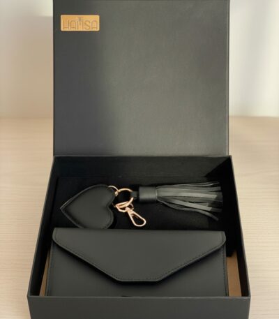 Coffret Cadeau Femme Cuir Noir