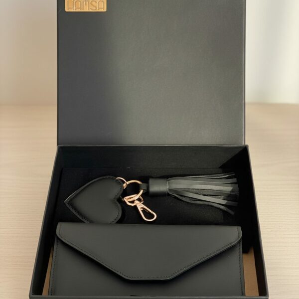 Coffret Cadeau Femme Cuir Noir
