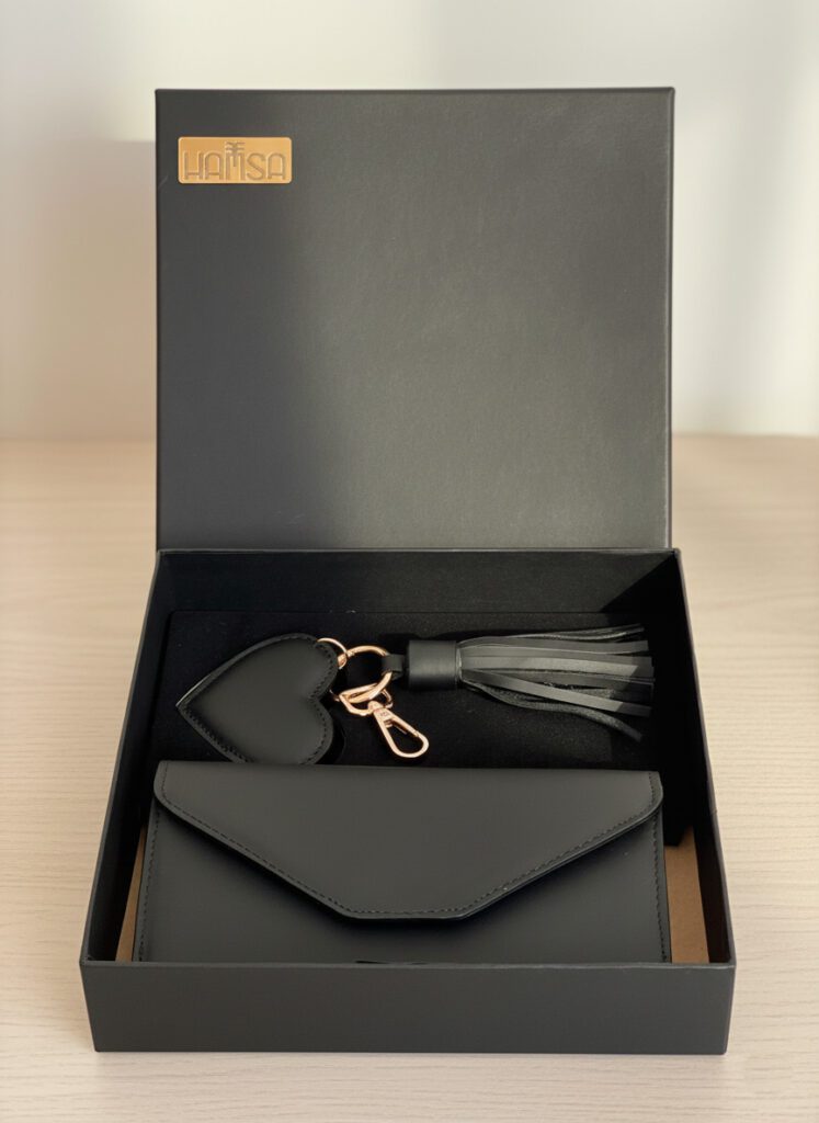 Coffret Cadeau Femme Cuir Noir
