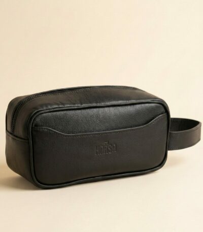 trousse homme en cuir