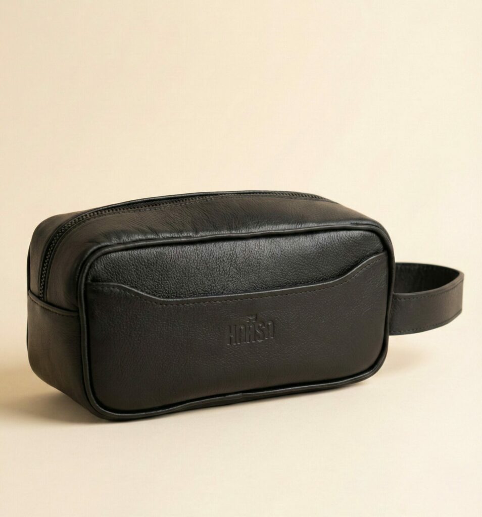 trousse homme en cuir