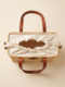 Sac Solia en jonc et cuir vue de face