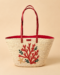 Sac Coralia en fibre végétale et broderie en raphia
