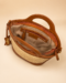 Sac Ayla en fibre naturelle et cuir